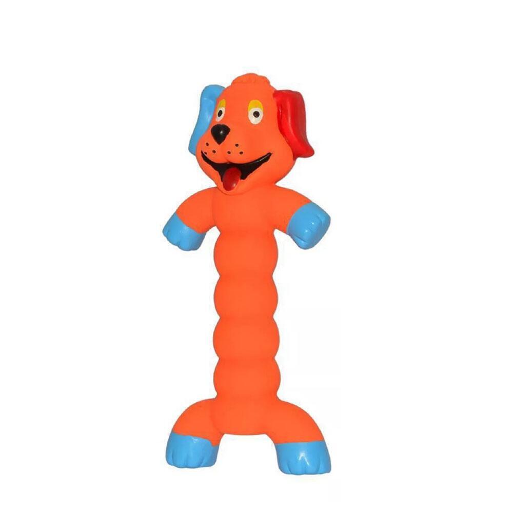 Brinquedo de Borracha para Pets Cachorro Louco com Apito – Mordedor Interativo Luatek BW91